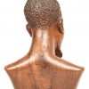 “Bansimba Joseph”. (Congo, XXe eeuw). Een uit wengé hout gesculptuurde buste.