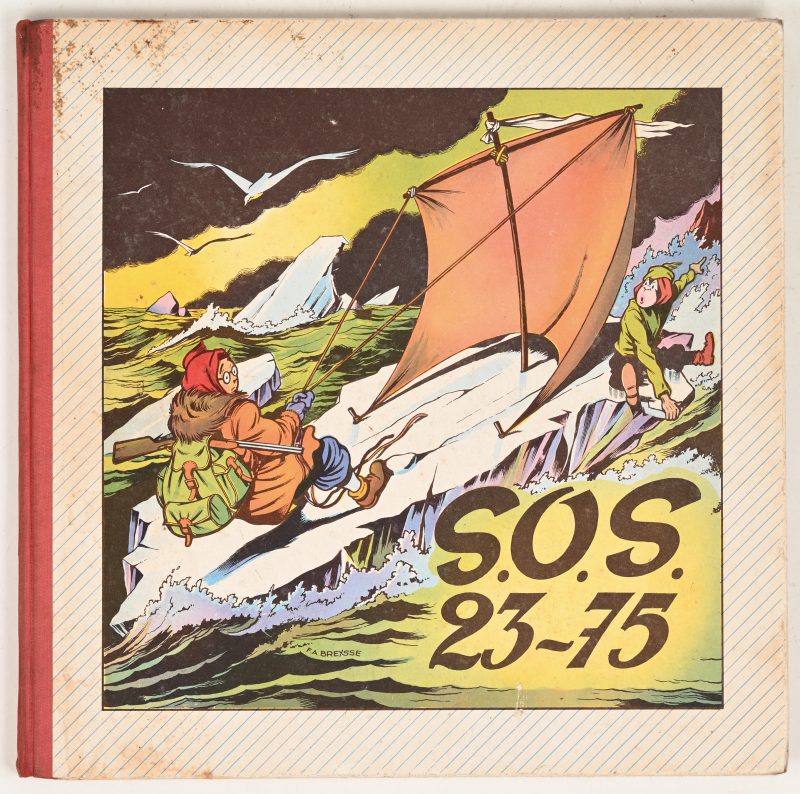 “S.O.S. 23 ~ 75”. Stripalbum. Minieme vochtschade aan de kaft.