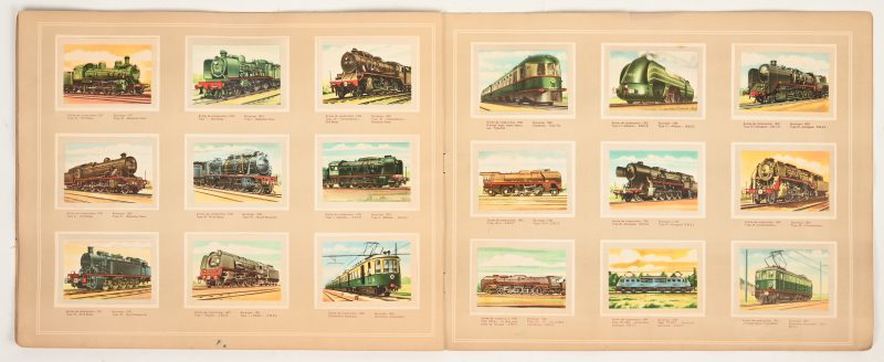 “Historisch overzicht van de locomotief.” Een plakboek, volledig.
