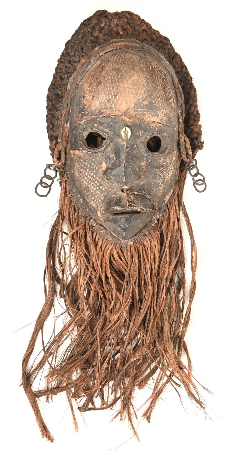 Een Afrikaans masker van de Dan stam uit Zuid Liberie , vroeg 20ste eeuws .