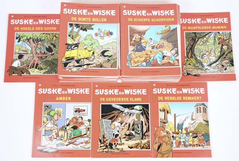 Suske en Wiske. De rode reeks in vier kleuren. Nummers 217 tot en met 266. Ed. Standaard Uitgeverij. Goede staat. 50 exemplaren.