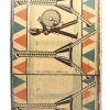 Een blikken biscuits/chocolats doos met tekening van een fanfare tromspeler met tekst Victoria. Gemerkt “Etabl. J. Schuybroek S. A. Hoboken Anvers”.