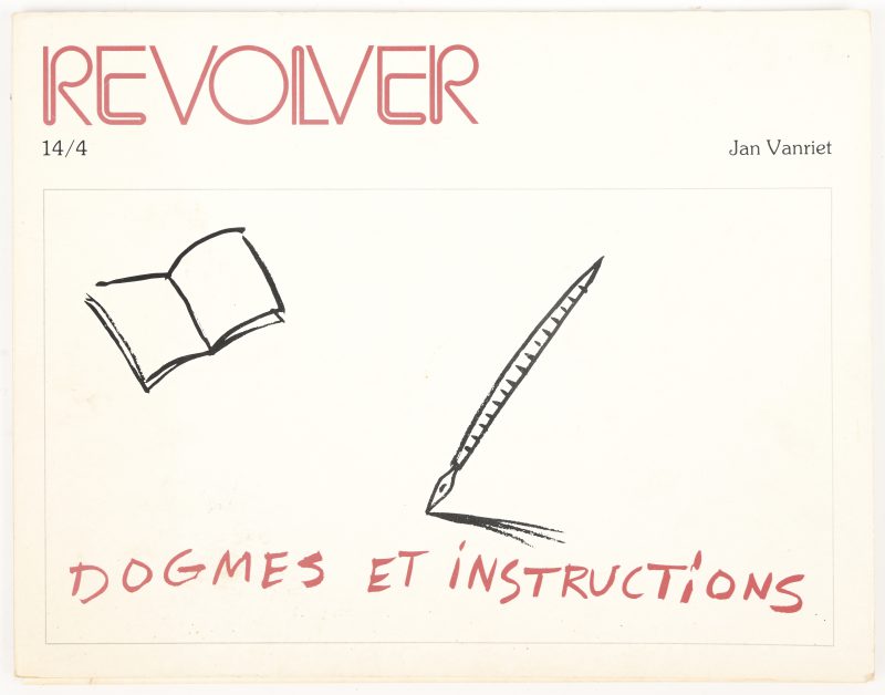 “Dogmes et instructions”. Een uitgave met 4 litho’s, waarvan 1 gesigneerd “Jan Vanriet”.