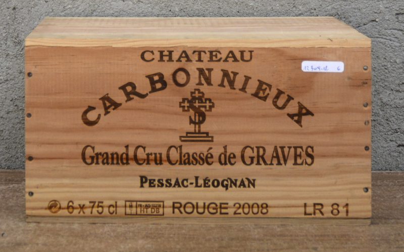 Ch. Carbonnieux A.C. Pessac-Léognan Grand cru classé  M.C. O.K. 2008  aantal: 6 bt