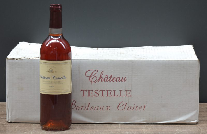 Ch. Testelle A.C. Bordeaux Clairet   M.O. O.D. 2001  aantal: 12 bt
