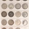 Drieendertig verschillende zilveren Franse 5 frank stukken. Van 1814 tot 1973.