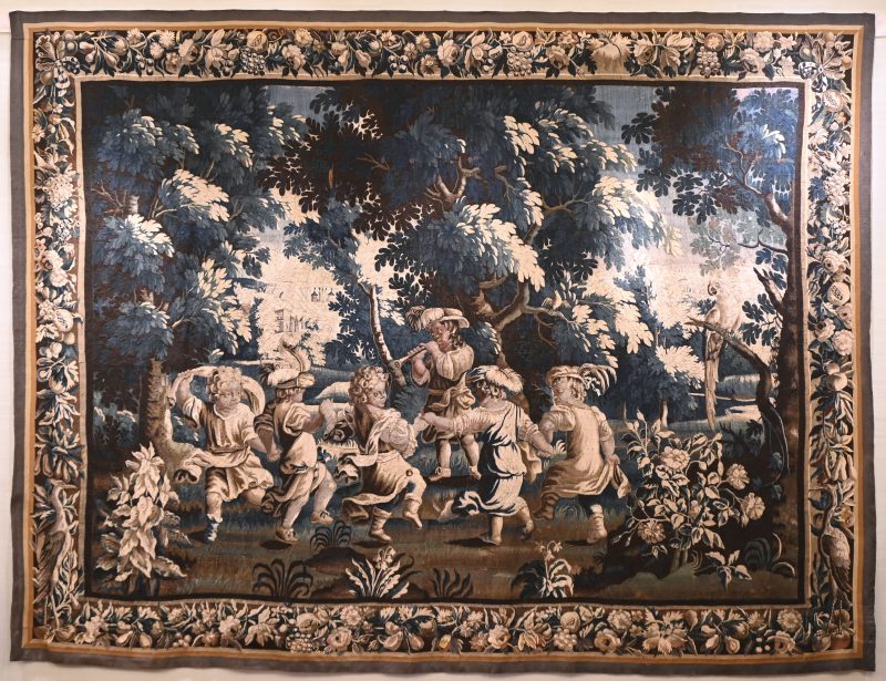 "De dans", Aubusson (Frankrijk) ca. 1700. Aangekocht op veiling van Paleis voor Schone Kunsten Brussel in 1970.