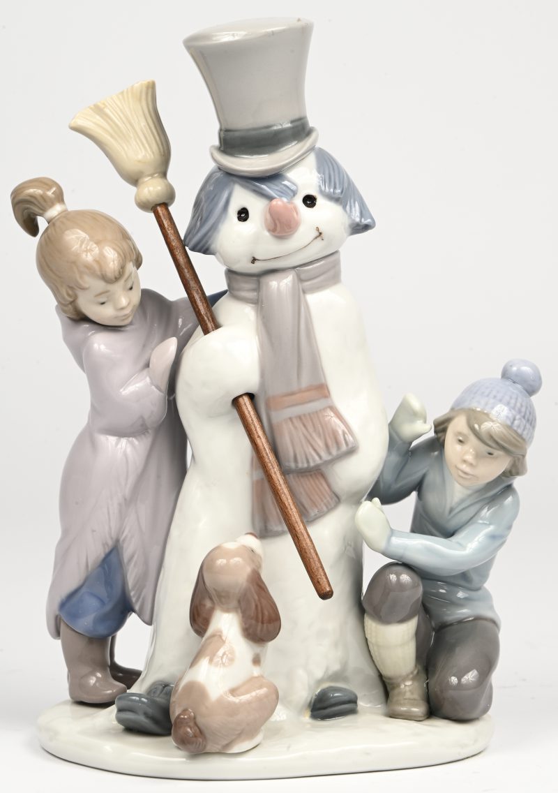 ‘The snowman’, een Lladro beeld, modelnr 5713 in originele verpakking.