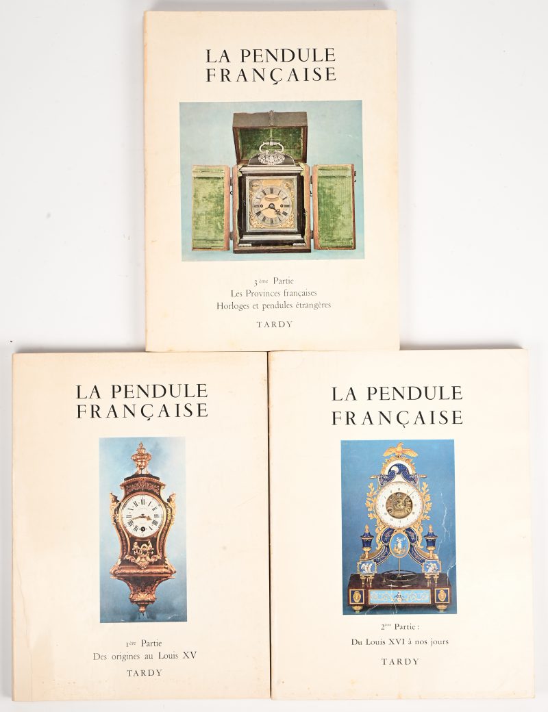 ‘La Pendule Francaise’, een set van 3 naslagwerken uitgebracht door Tardy in 1974.