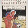 “Er was eens een prent die sprak.” Kalender met prints van Kuifje. gedateerd 1979. Met toelating van uitgeverij Casterman.