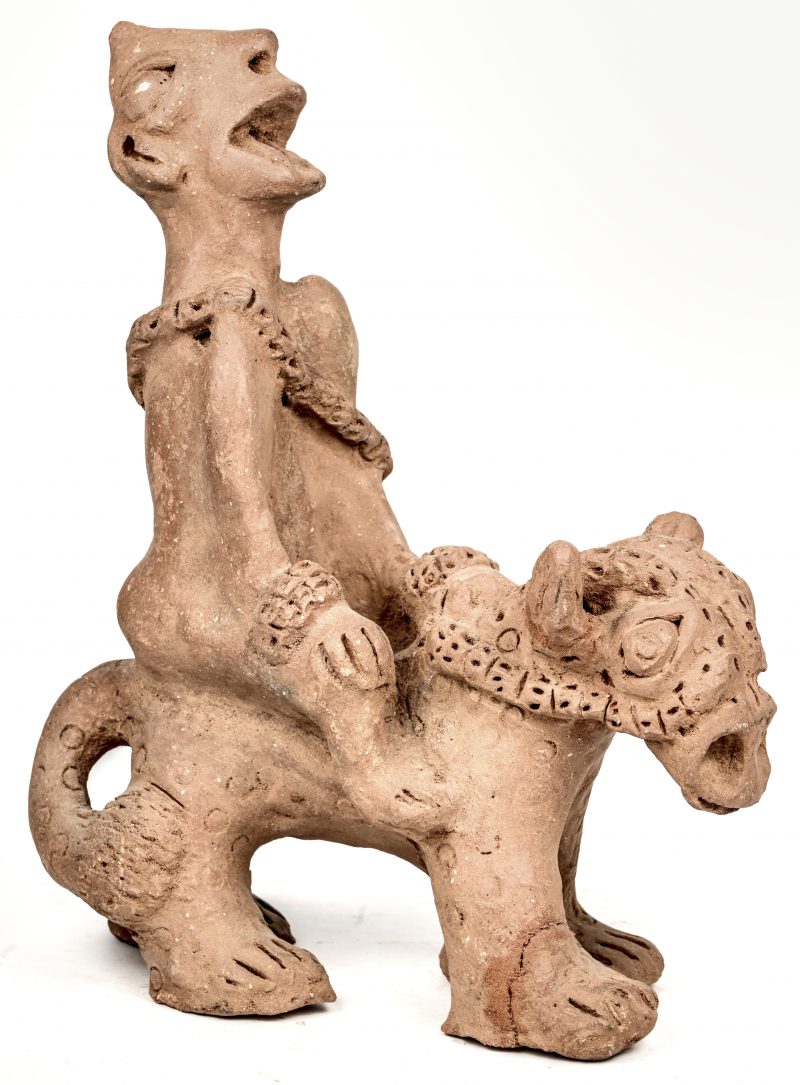 Een terracotta Komaland ruiter.