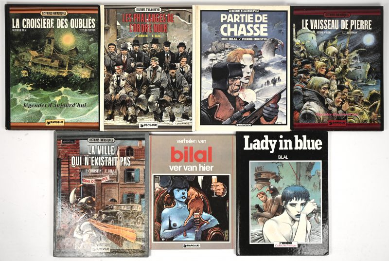 Een lot van 7 strips door Enki Bilal. Hardcover, diverse titels, uitgeverij Dargaud. NL/FR.