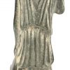 Een Grieks bronzen, museum replica, beeldje van de godin Minerva.