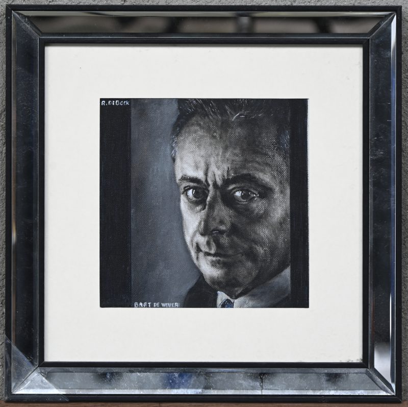 “Portret van Bart De Wever.” Olieverf op doek. Gesigneerd.