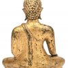 Bronzen zittende Boeddha. Thailand, mogelijk XIXde eeuw.