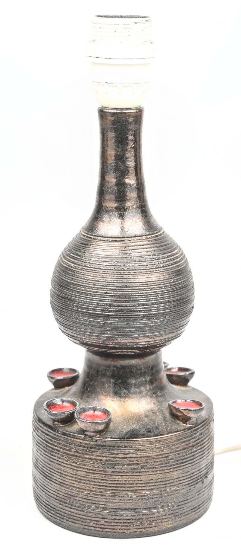 Een vintage keramieken lampvoet, Vandeweghe voor Amphora/Perignem.