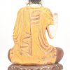 Een polychroom houten Buddha beeld, Thailand, tweede helft van de 20ste eeuw.
