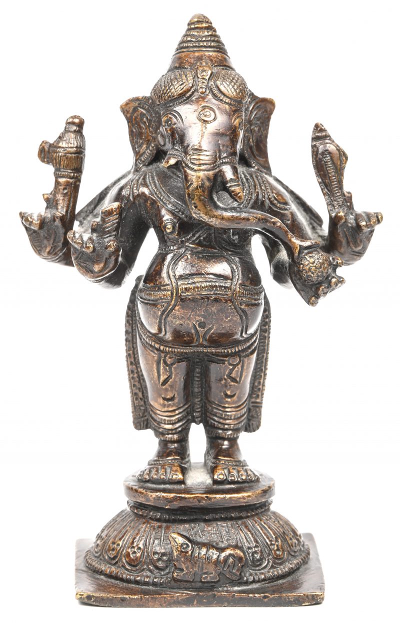 “Ganesha”. Een bronzen beeldje.