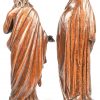 “St-Jan en Maria”. Een lot van 2 hout gesculpteerde beelden. Afkomst antiquair Vanherck.