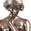 “L’accident”. Bronzen beeld met bruin patina.