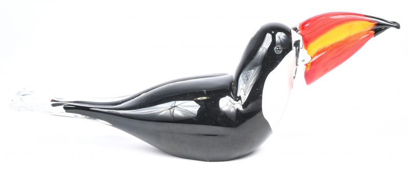 “Toekan”. Een vogel van Murano glas.