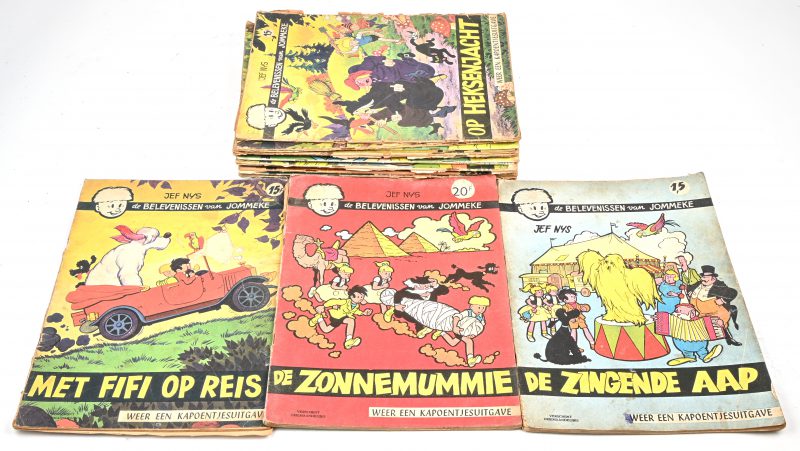 Een lot van 16 oude Jommeke strips.