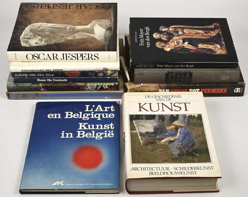 Een lot van 11 kunstboeken.