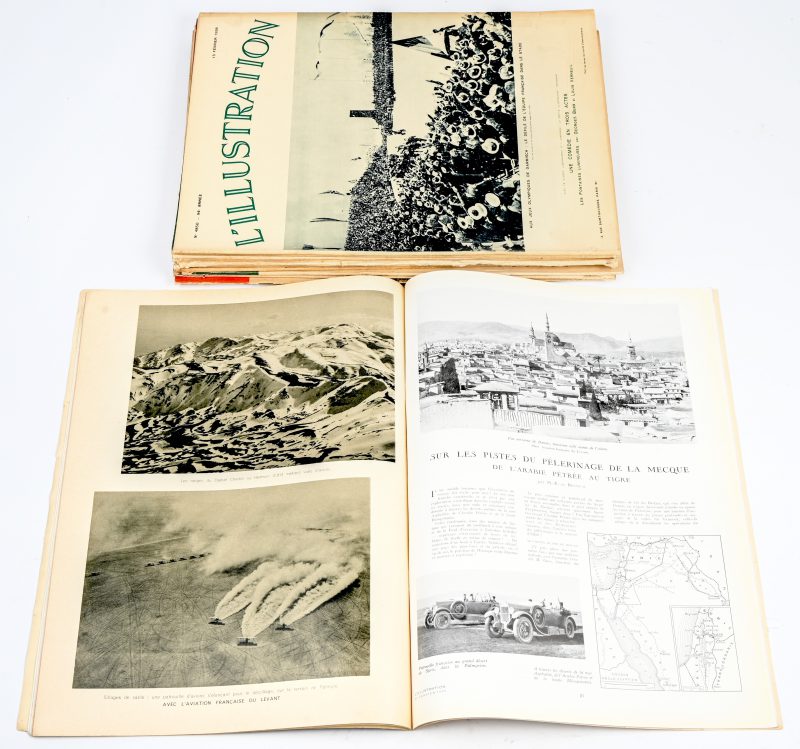 “Illustration”. Een lot van 10 vintage maandbladen, anno 1936-1939