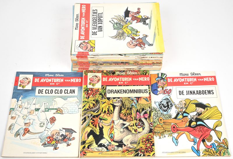 “Nero”’. Een lot van 31 vintage strips, diverse titels, aantal dubbele exemplaren. Uitgaven 70’-80’. Bijgevoegd “Drakenomnibus”, HC.