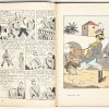 “L’oreille Cassée”, Tintin, HC, A18, 1942, Wit/Zwart met enkele kleurpagina’s. Naam geschreven binnenin, stempel op de achterkant, enkele scheurtjes en een hoekje ontbreekt.