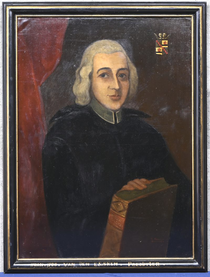 “Jean Joseph Van Der Elsken”, een schilderij, olieverf op doek, gesigneerd G. Moortgat