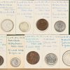 Een lot van 35 Nederlandse munten. 4 duiten (1752, 1783, 1785, 1797), Willem I, Willem II, Wilhelmina, Juliana, kwartjes, dubbleltjes... Rijksdaalders (Ag) en guldens (Ag en Ni).