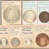 Een lot van 33 Zuid-Afrikaanse munten. George VI. 5 Sh. 1952, 300 Years Capetown. Ag 500/1000 en Cu, 5 Sh. 2 x 1947, 1948, 1951, Ag 800/1000 28,28 g. 2,5 Sh. 1940, Ag 800/1000 14,14 g, 1952 Ag 500/1000. 2 Sh. 1937 Ag 800/1000 11,31 g, 1952 Ag 500/1000, 1 Sh. 1937 Ag 800/1000 5,66 g, 1952, Ag 500/1000. En 11 kleinere waarden.Elisabeth II, 5 Sh. 1957, 1960, 2,5 Sh. 1955, 2 Sh. 1954, 1958, 1 Sh. 1960, alle Ag 500/1000. En 5 kleinere waarden.