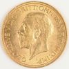 Een gouden munt. Zuid-Afrika, George V,  1 Sovereign 1930. Au 916,7/1000 7,99 g. Muntersmerk S.A.