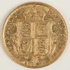 Een gouden munt, Verenigd Koninkrijk. Victoria (2de portret) 1/2 Pound 1892, Au 916,7/1000 3,99 g.