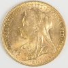 Een gouden munt, Verenigd Koninkrijk. Victoria (2de portret) 1 Pound 1900, Au 916,7/1000 7,99 g.