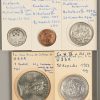 Een lot van 36 munten uit Rusland en de USSR. Rusland, 1/2 kopek, 1909, 1 kopek 1858, 1883, 1901. 2 k. 1880, 1910, 3 k. 1878, 1890. 5 k. 1874, 10 k. 1915, 15 k. 1907, 1910, 1915. 20 k. 1914, 50 k. 1913. USSR, 3 k. 1939, 10 k. 1935, 1933, 1939, 15 k. 1925 (Ag), 1932, 1939. 20 k. 1931, 1956. 50 k. 1922 (Ag). 1 Roebel 1965 + 1 andere. Een set Sovjetskie Moneti 1961, 9 stuks.