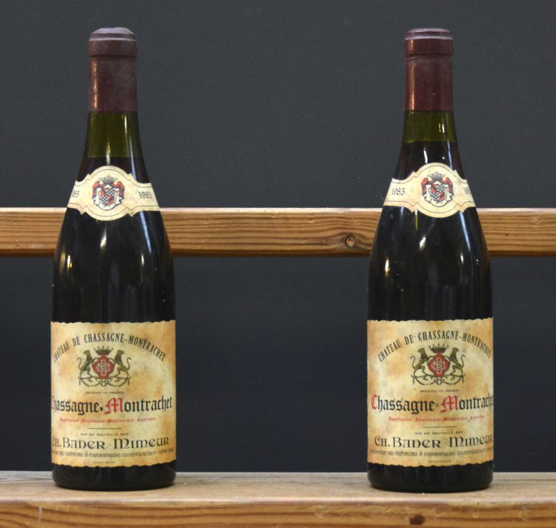 Chassagne-Montrachet A.C.  Ch. Bader-Mimeur, Chassagne M.C.  1985  aantal: 2 bt