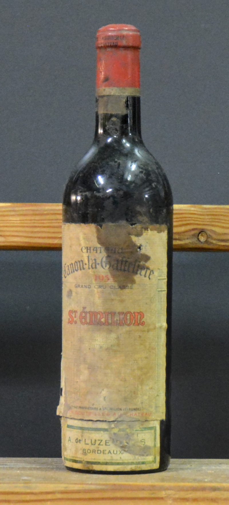 Ch. Canon-la-Gaffelière A.C. St-Emilion grand cru classé     1955  aantal: 1 bt ms