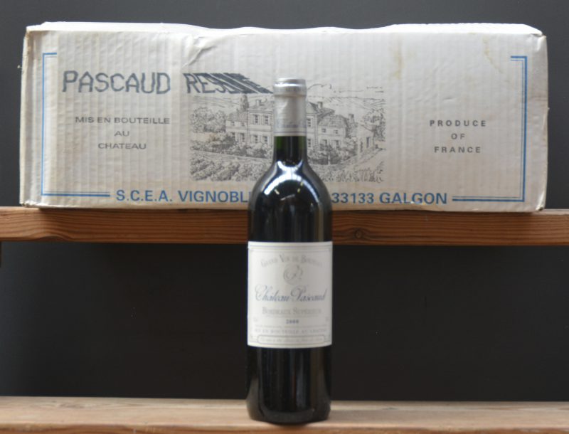 Ch. Pascaud Reserve A.C. Bordeaux Supérieur   M.C. O.D. 2000  aantal: 12 bt