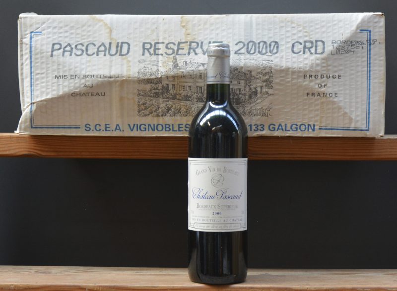 Ch. Pascaud Reserve A.C. Bordeaux Supérieur   M.C. O.D. 2000  aantal: 12 bt