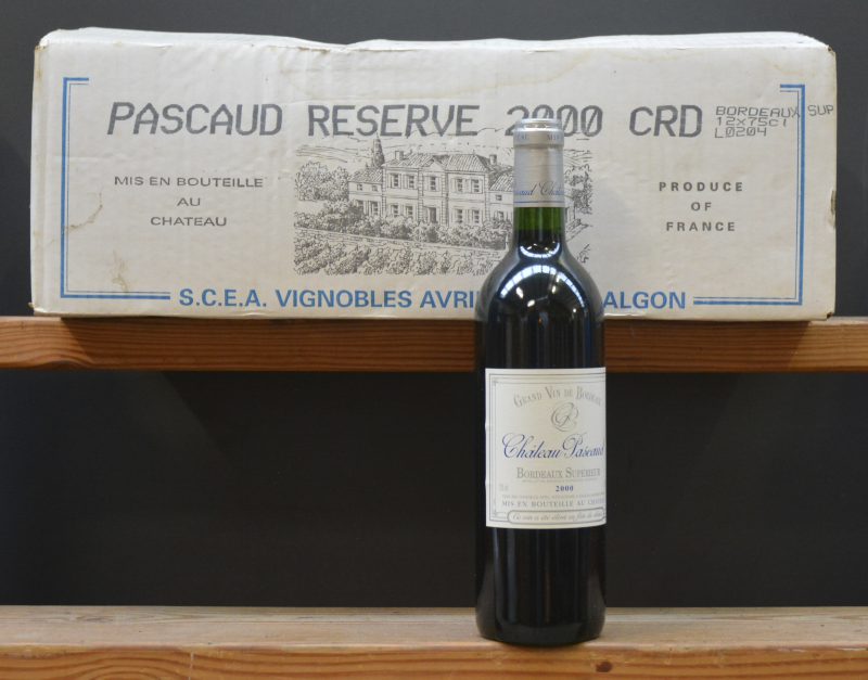 Ch. Pascaud Reserve A.C. Bordeaux Supérieur   M.C. D. 2000  aantal: 11 bt