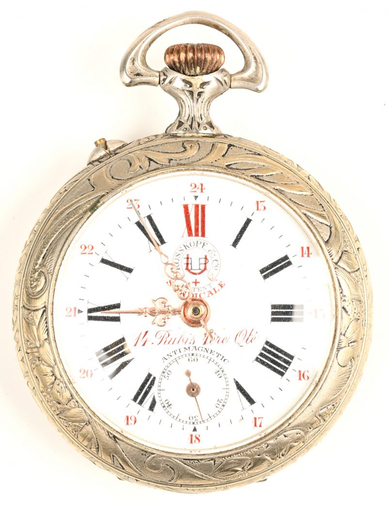 Een zakhorloge, Roskopf & Co, syndicale & regie, grand prix Paris 1904.