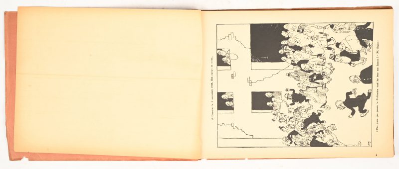 “Les dernières cartouches. Dessins de JAM”. Een album met karikaturen, Brussel, "Les presses de Rex", (circa 1937). Kaft met enige slijtage.