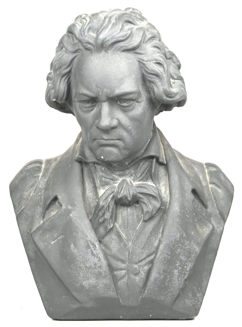 “Beethoven”. Een buste van composiet.