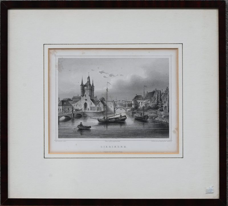 “Zierikzee”. Gravure. Ed. Terwen omstr. 1860. Naar J. Schüler.