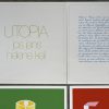 “Kunstmap Utopia”. Door Jos Jans (°1936) en Helene Keil (°1948). Een kistje met zeefdrukken. Ed. Utopia, genummerd 22/100.