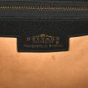 Een vitage handtas in leder met delen in struisvogel, gemerkt Delvaux, met certificaat.