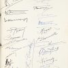 Lederen album uitgegeven door GROUPE 38, Telexpo 58. Bevat 22 bladzijden in ringmap en 4 losse vellen met handtekeningen. Waaronder deze van Leopold III en Boudewijn met een foto waarop ze het boek signeren. Verder een groot lot foto’s en een singeltje aangeboden door Marie thumas met een rede van de toenmalige Koning Boudewijn.