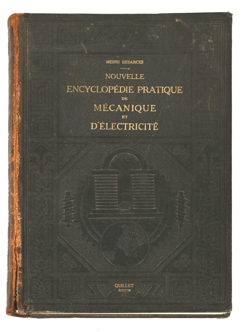 Nouvelle encyclopédie pratique de mécanique et d’électricité. Een boek van 1924 door Henri Desacres.
